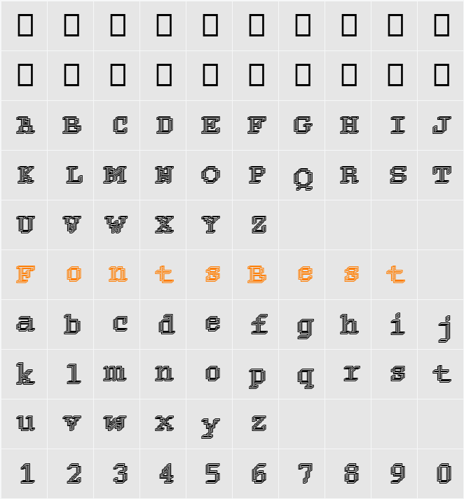 Rough24 Becker Character Map