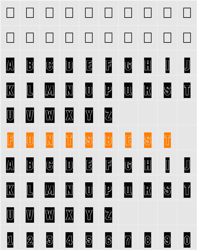 a_MachinaNovaCmGr Character Map