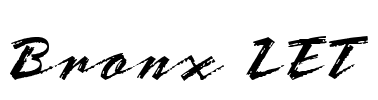 Bronx LET Font Image
