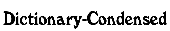 Dictionary-Condensed