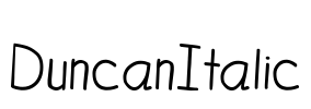 DuncanItalic