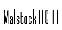 Malstock ITC TT Font Image