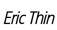 Eric Thin Font Image