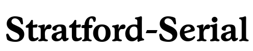 Stratford-Serial Font Image