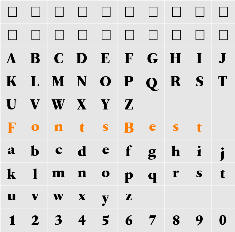 Quarto Character Map