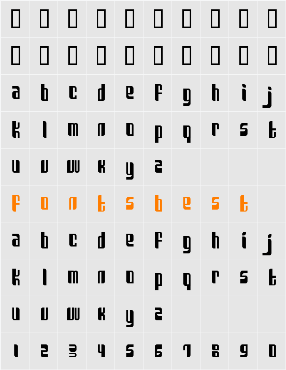 Sanka Character Map