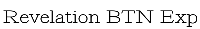 Revelation BTN Exp Font Image