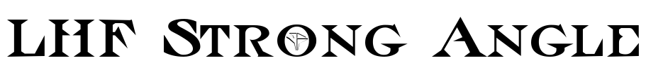 LHF Strong Angle Font Image