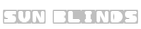 Sun Blinds Font Image