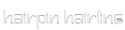 Hairpin Hairline Font Image