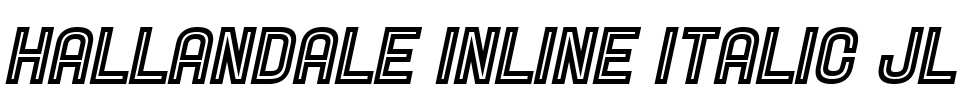 Hallandale Inline Italic JL