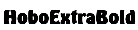 HoboExtraBold Font Image