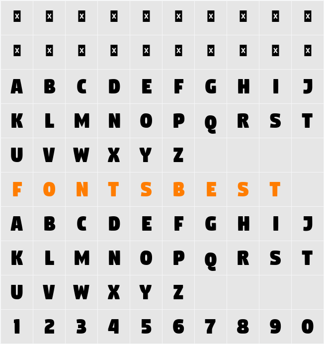 Digitalt Character Map