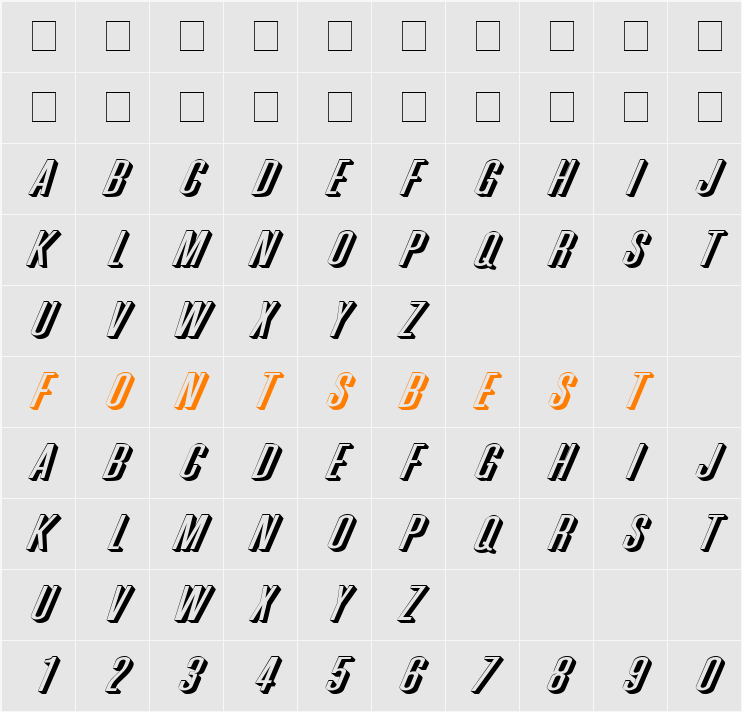Phoenix Extended D Character Map