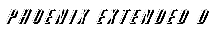 Phoenix Extended D Font Image