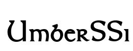 UmberSSi Font Image
