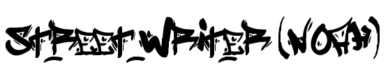 Street Writer (noah) Font Image