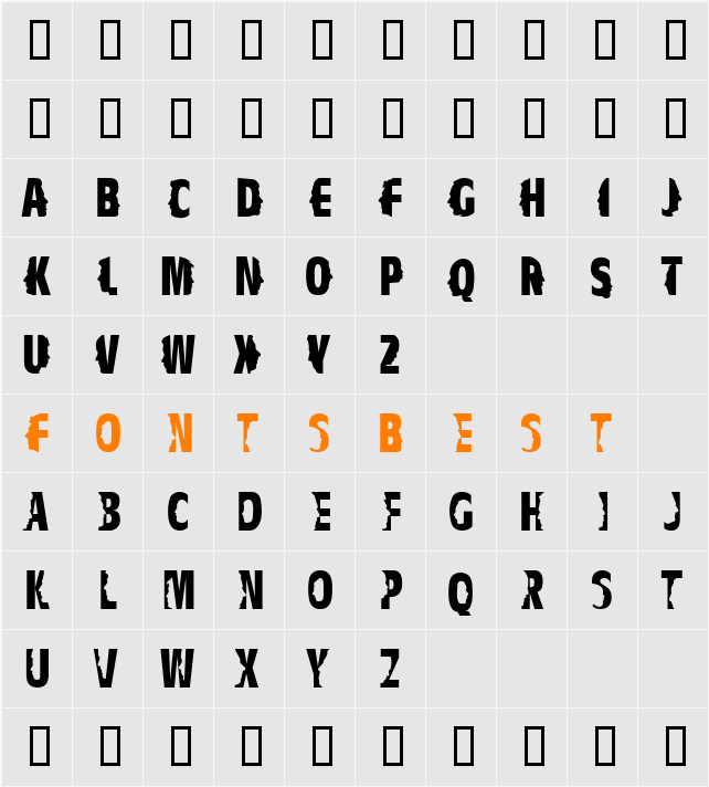 Profiler Character Map