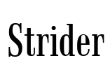 Strider Font Image