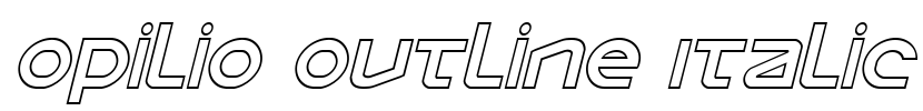 Opilio Outline Italic