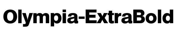 Olympia-ExtraBold Font Image