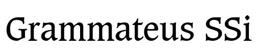 Grammateus SSi Font Image