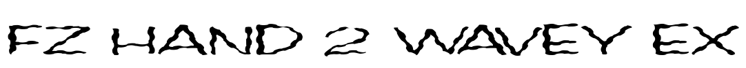 FZ HAND 2 WAVEY EX Font Image