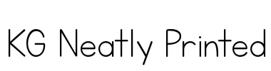 KG Neatly Printed Font Image