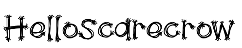 HelloScarecrow Font Image