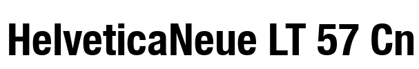 HelveticaNeue LT 57 Cn Font Image