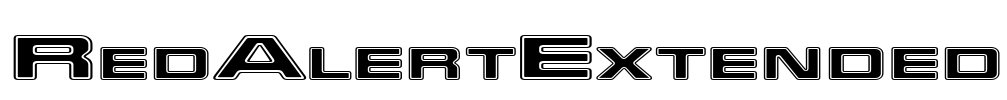 RedAlertExtended Font Image