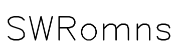 SWRomns Font Image