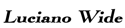 Luciano Wide Font Image