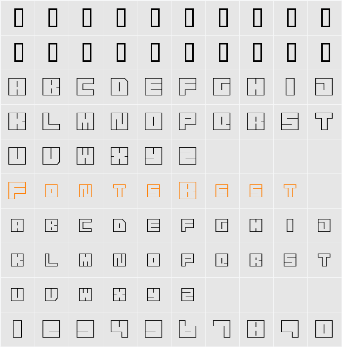 Transuranium Character Map