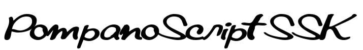 PompanoScriptSSK Font Image