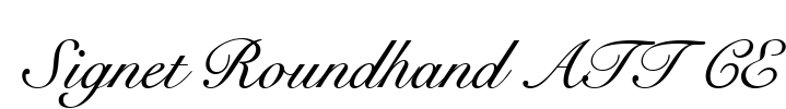 Signet Roundhand ATT CE Font Image