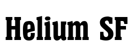 Helium SF Font Image