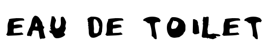 Eau de Toilet Font Image
