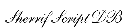 Sherrif Script DB Font Image