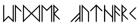 Elder Futhark Font Image