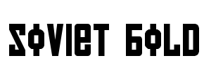 Soviet Bold Font Image