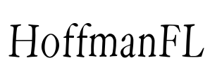 HoffmanFL Font Image