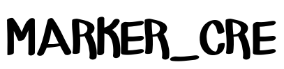 MARKER_CRE Font Image