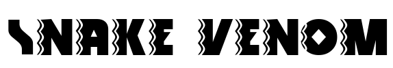 Snake Venom Font Image