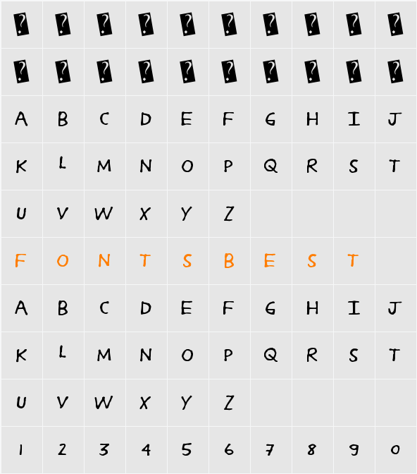 SodaCrack Character Map