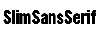 SlimSansSerif