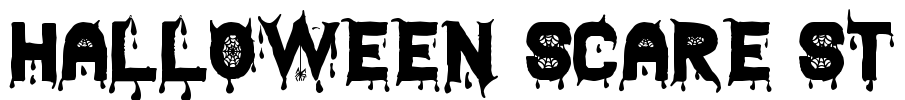 Halloween Scare St Font Image