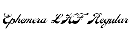 Ephemera LHF Regular Font Image