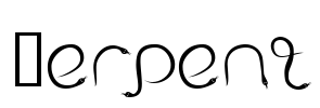Serpent Font Image