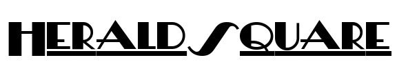 HeraldSquare Font Image